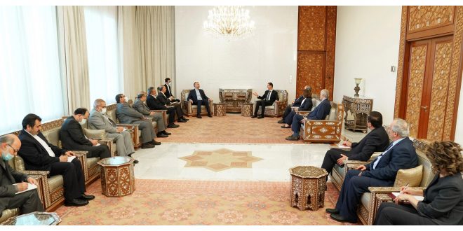 دام برس : دام برس | الرئيس الأسد يستقبل وزير الخارجية الإيراني والمباحثات تتناول العلاقات الاستراتيجية ومواجهة تداعيات الحصار